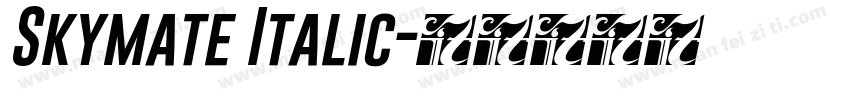 Skymate Italic字体转换